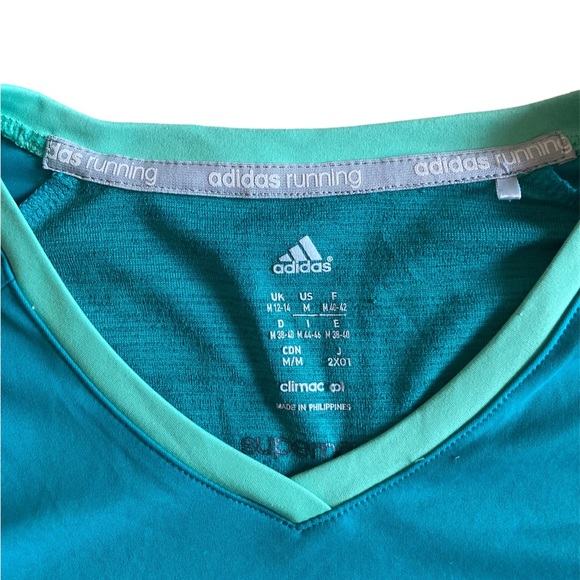 Adidas Supernova Running Short Sleeve Tee, Tshirt, Size US M, Low High, Green - Picture 3 of 5